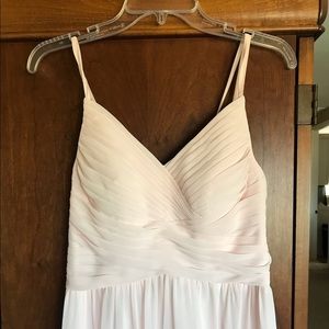 AZAZIE PINK CHIFFON BRIDESMAID/FORMAL DRESS